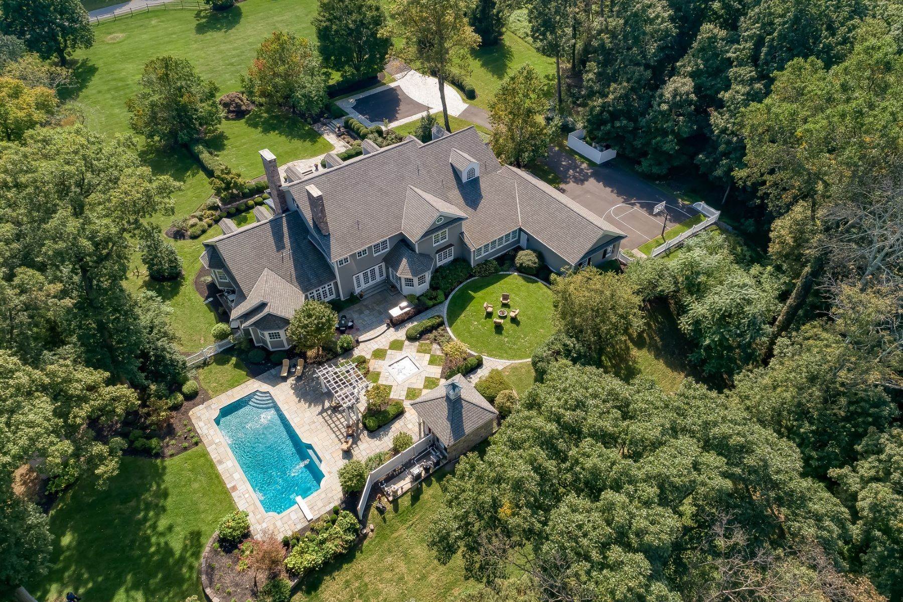 Single Family Homes for Sale at Gorgeous Custom Home 2 Sherwood Farm Road, Far Hills, New Jersey 07931 United States