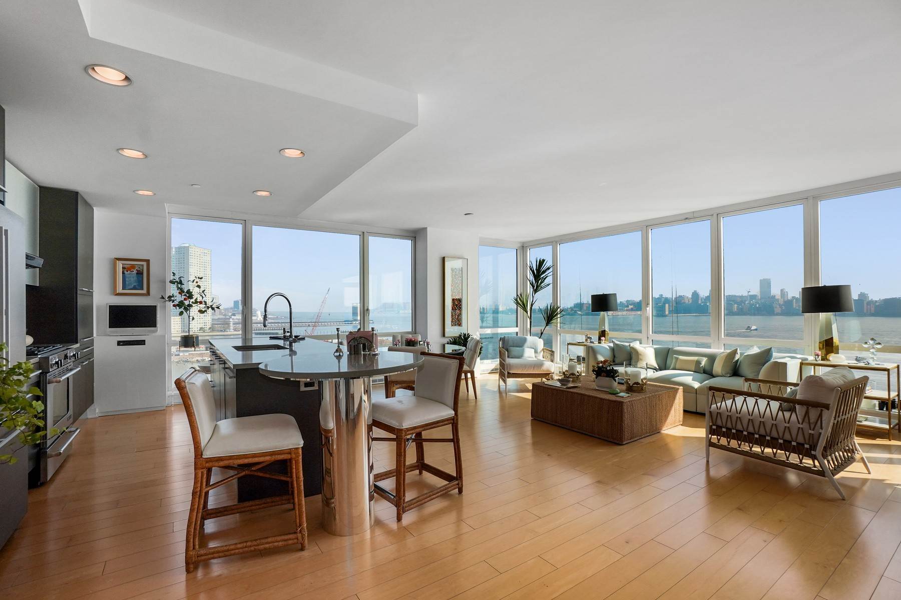 Condominiums for Sale at For the First Time in Five Years, Three Bedroom Condo Listed at Crystal Point. 2 2nd Street, Unit 802, Jersey City, New Jersey 07302 United States