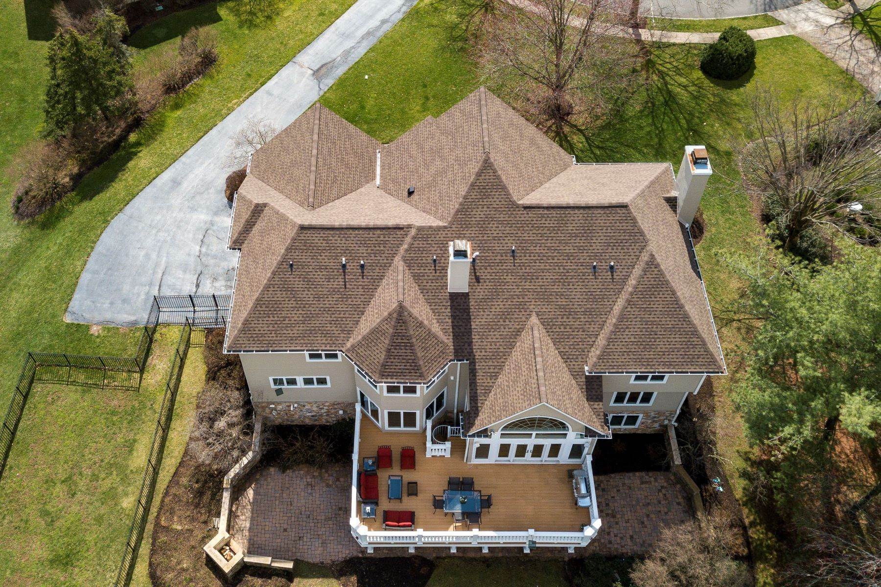 47. Single Family Homes for Sale at Glorious Views from this Stunning Colonial 5 Congressional Court, Skillman, New Jersey 08558 United States