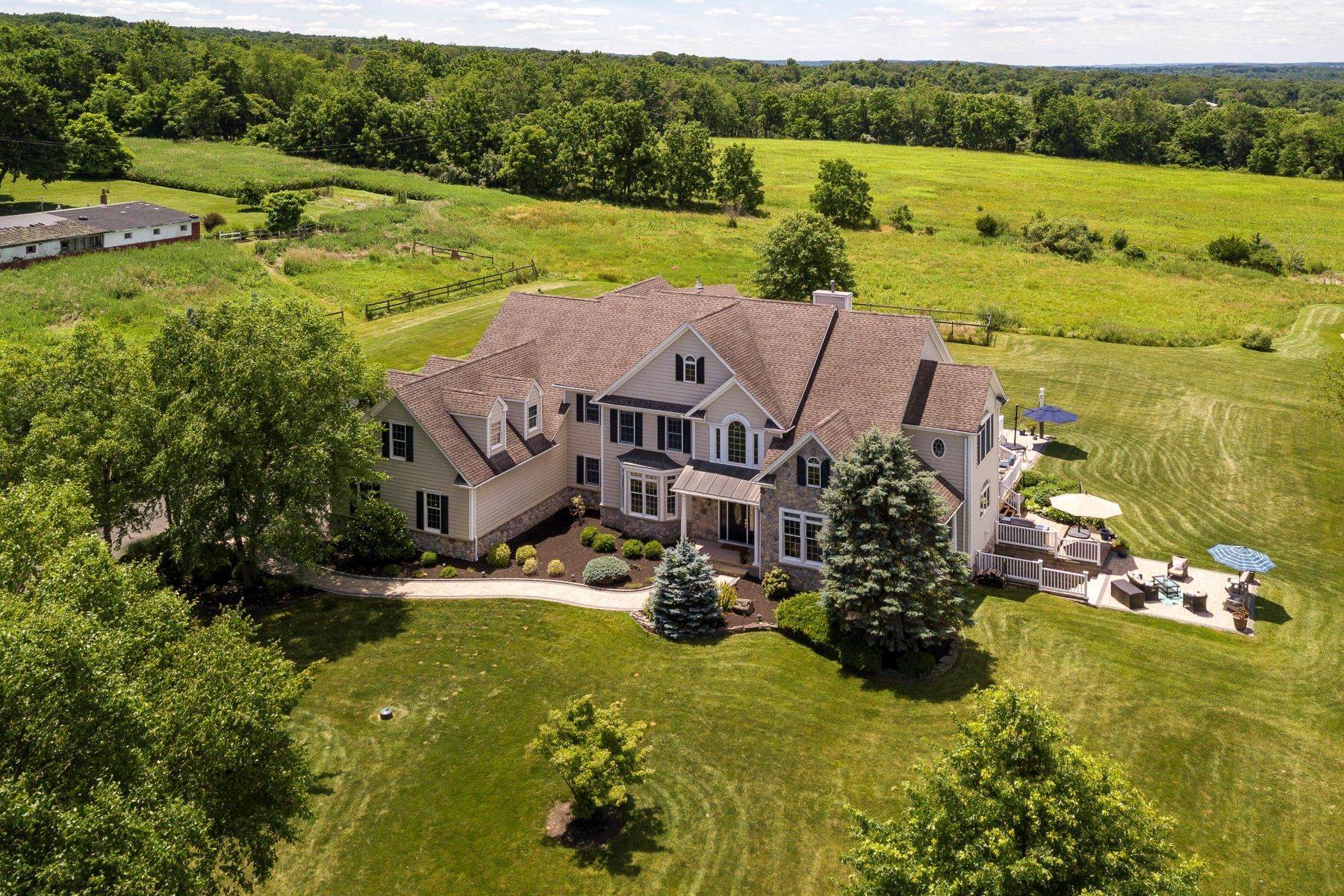 43. Single Family Homes for Sale at Custom Home With Breathtaking Views 624 Montgomery Road, Hillsborough, New Jersey 08844 United States