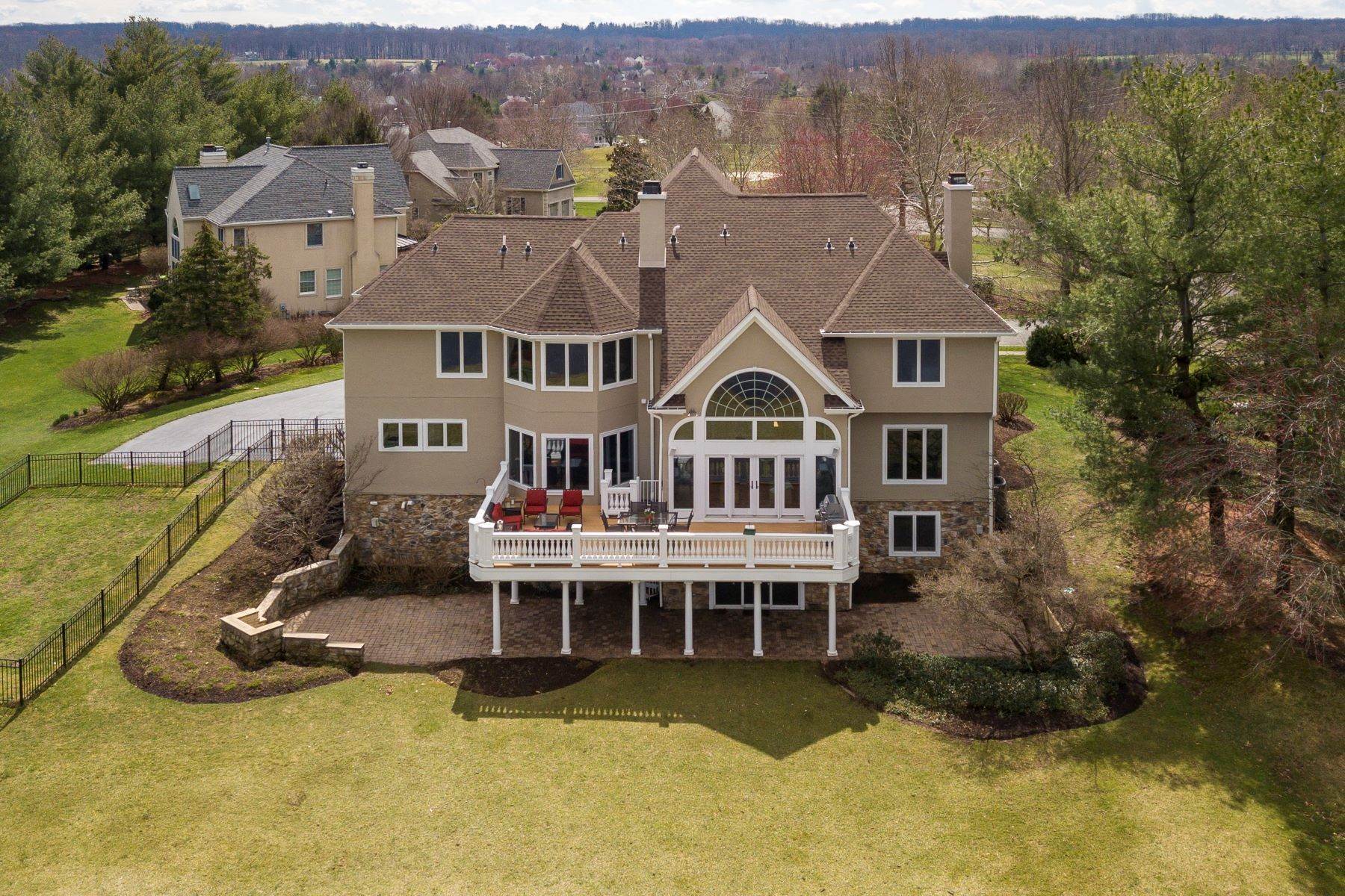3. Single Family Homes for Sale at Glorious Views from this Stunning Colonial 5 Congressional Court, Skillman, New Jersey 08558 United States