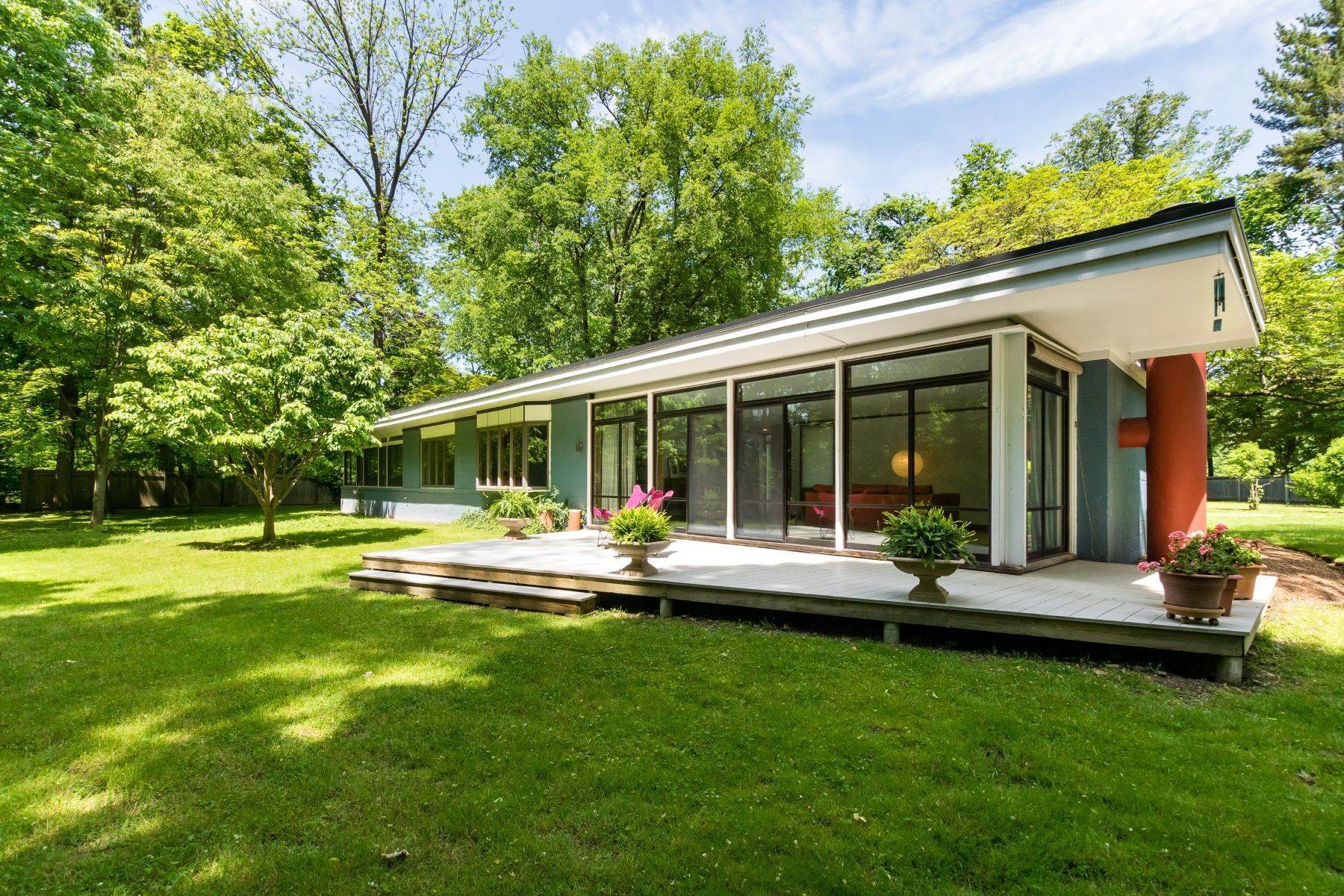Property alle Light and Space, A Mid-Century Modern Marvel 3472 Lawrenceville Road, Princeton, New Jersey 08540 Stati Uniti