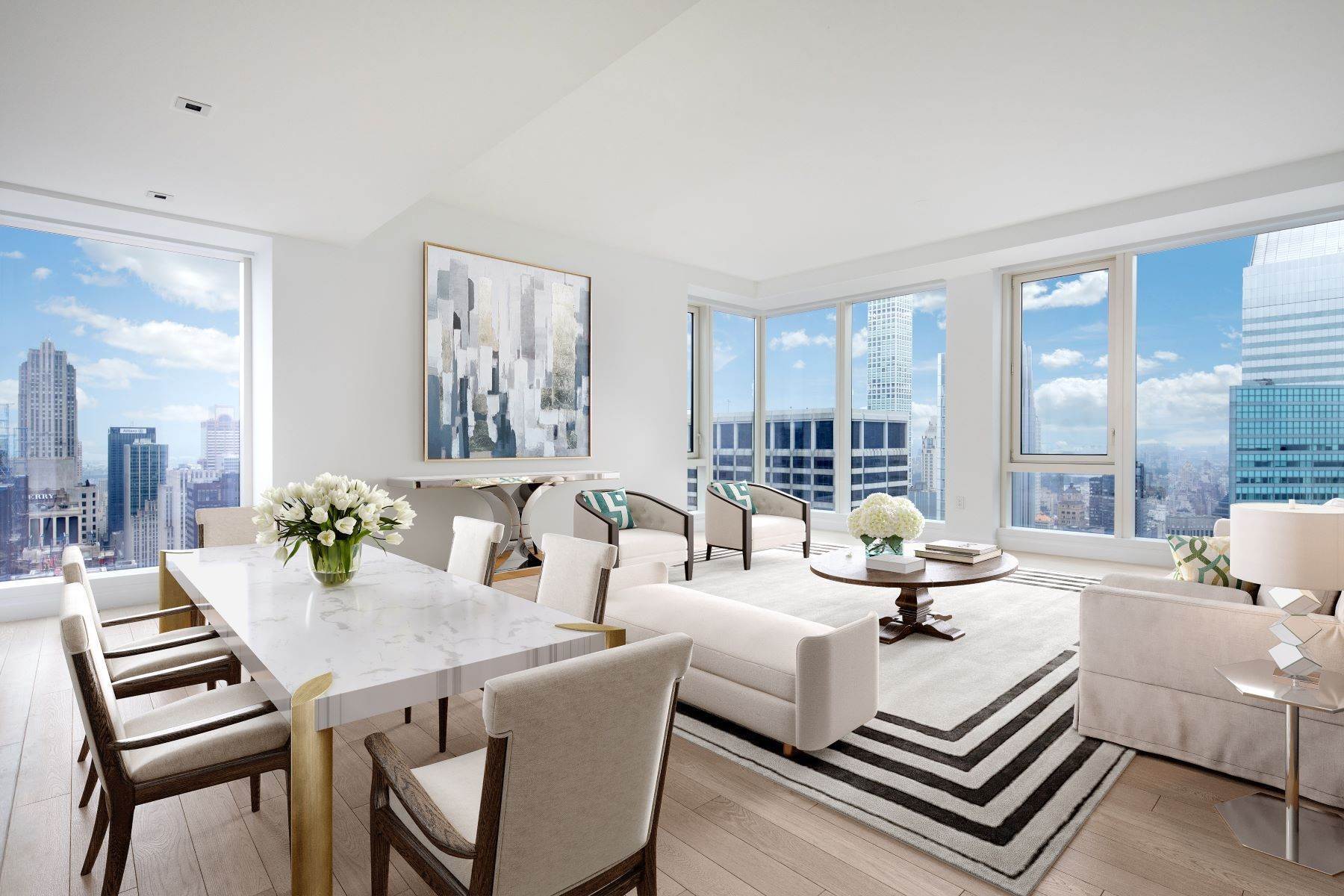Condominiums الساعة NEW 4 Bed Full Floor with Views for Days 138 East 50th Street, TR60, New York, New York 10022 United States